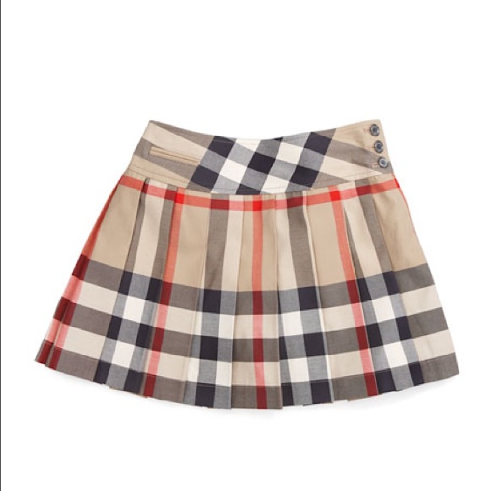Burberry Girls Set Serena Kilt Skirt and Top Size 4